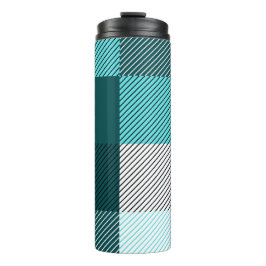 Garrafa Térmica Xadrez Contemporânea Rústica