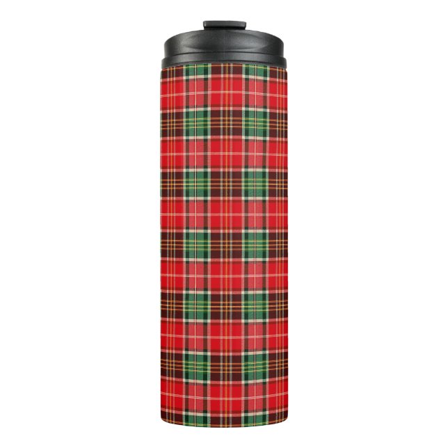 Garrafa Térmica Xadrez de Natal Tradicional (Frente)