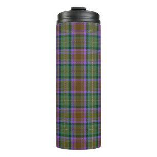 Garrafa Térmica Xadrez de Tartan, Violeta Verde Skye
