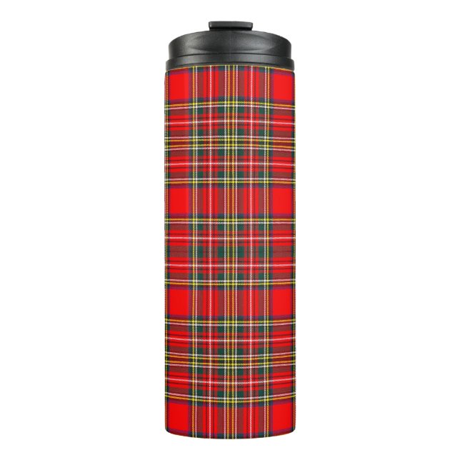 Garrafa Térmica Xadrez Real Stewart Clan Tartan (Frente)