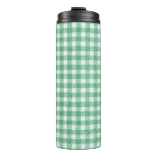 Garrafa Térmica Xadrez Verde Menta Infantil 