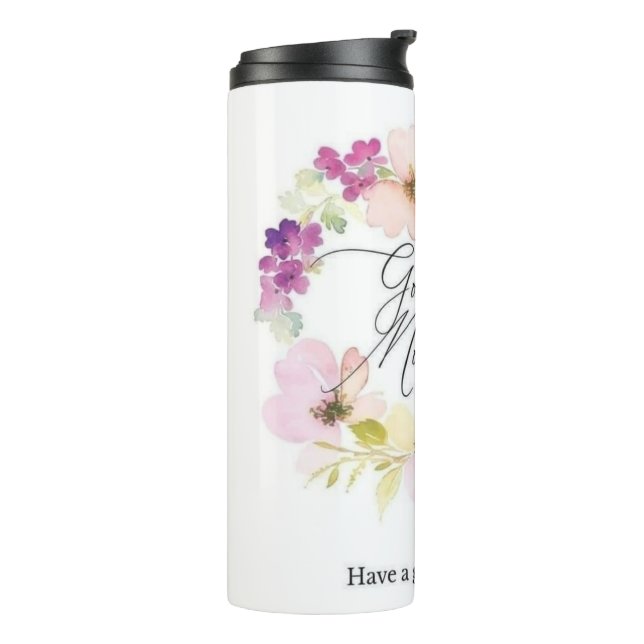 Garrafa Térmica xícara com design de flor 🌺 (Giro à esquerda)