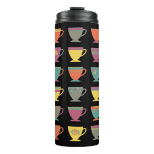 Garrafa Térmica Xícaras de café coloridas, canecas quentes de in