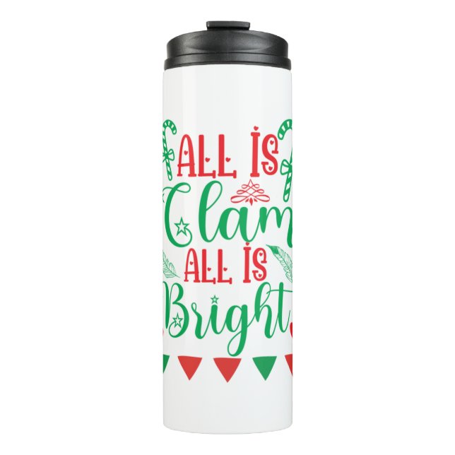 Garrafa Térmica Xmas Art All Is Bright (Frente)