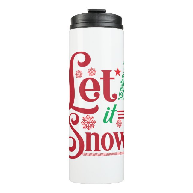 Garrafa Térmica Xmas Art Let Is Snow (Frente)