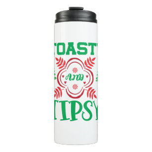 Garrafa Térmica Xmas Art Toasty And Tipsy