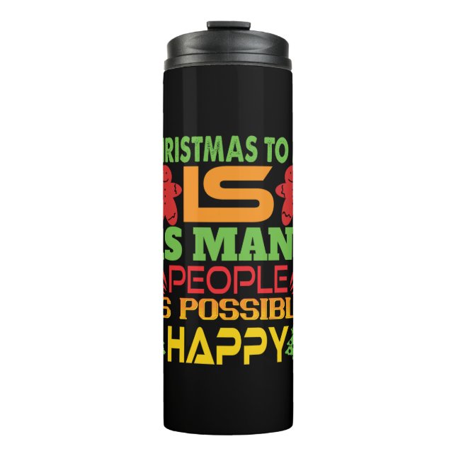 Garrafa Térmica Xmas Deu Natal Para Mim (Frente)