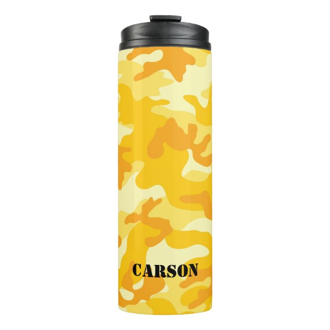 Garrafa Térmica Yellow Camo NAME Sports Ative Adventure Fund (Frente)