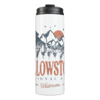 Yellowstone National Park Wolf Mounates Vintage