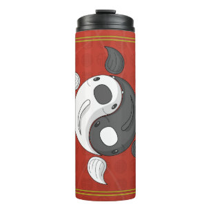 Garrafa Térmica Yin e Yang, o Tumbler Térmico Koi