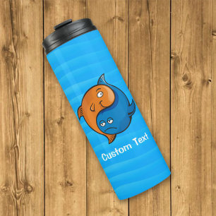 Garrafa Térmica Yin Yang Fish Cartoon Thermal Tumbler