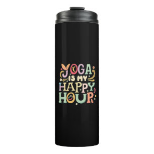 Garrafa Térmica Yoga É Minha Hora Feliz