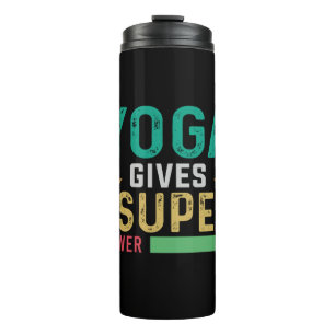 Garrafa Térmica Yoga Lover   Yoga lhe dá super poder