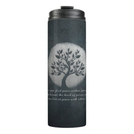 Garrafa Térmica Yoga Meditation Reiki Instrutor Silver Tree Cote