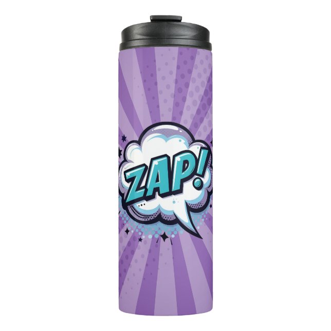 Garrafa Térmica ZAP de Arte de Bicho! (Frente)