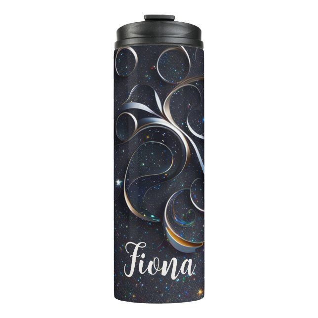 Garrafa Térmica Zarte Ornamente in blau (Frente)