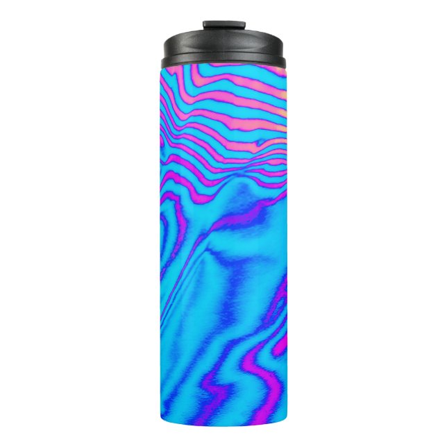 Garrafa Térmica Zebra com Listra Psicodélica (Frente)