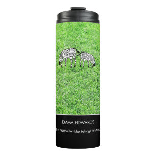 Garrafa Térmica Zebras quenias felizes e bonitas