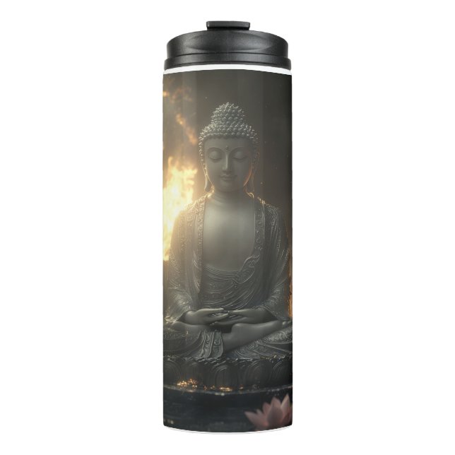 GARRAFA TÉRMICA ZEN - BUDISMO - MEDITAÇÃO (Frente)