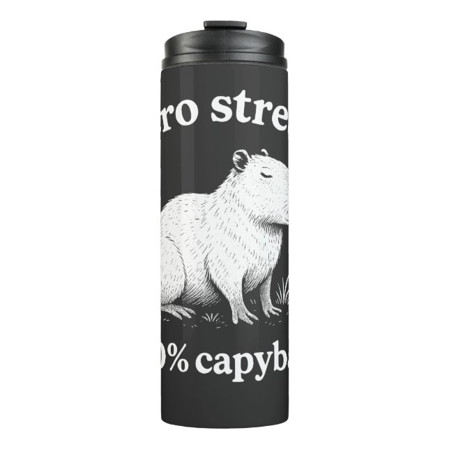 Garrafa Térmica Zero Estresse 100% Capivara (Frente)