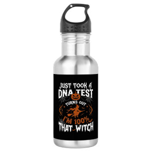 Garrafa Teste De Dna Bruxa Abóbora De Halloween Teia De Ar