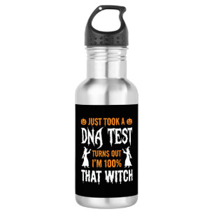 Garrafa Teste de DNA de Bruxa Engraçado de Halloween Gráfi