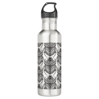 Garrafa Teste padrão com Doodle da mão