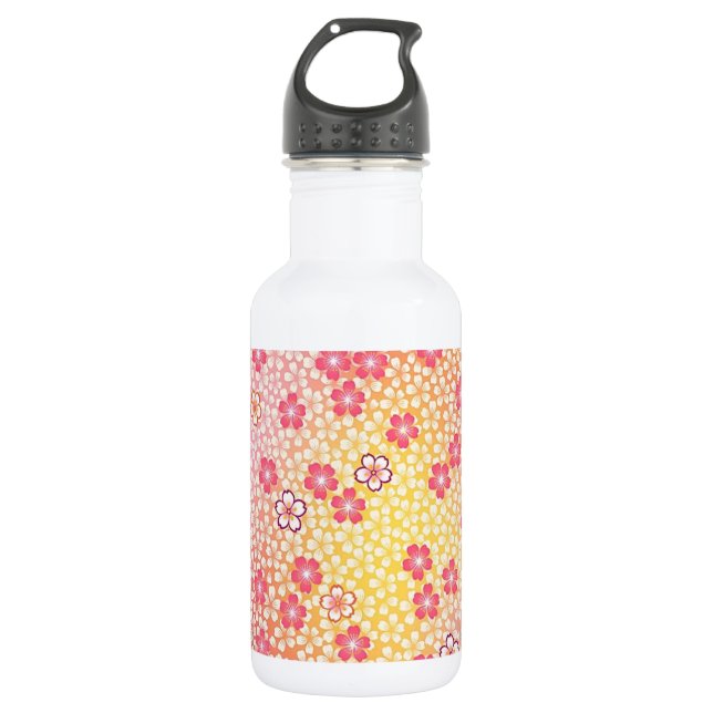 Garrafa Têxtil KIMONO Japonês, Padrão de Blossomas de Cere (Frente)