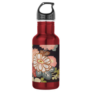 Garrafa Têxtil KIMONO Japonês, Padrão Floretal