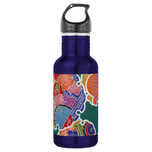 Garrafa Têxtil KIMONO Japonês, Padrão Floretal