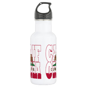 Garrafa Texto do sinalizador do estado da Califórnia