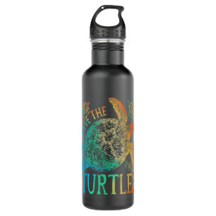 Garrafa Tie Dye Sea Turtle, salve as tartarugas, mulheres