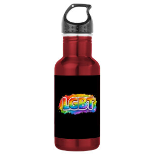 Garrafa Tipografia Arco-Íris LGBT