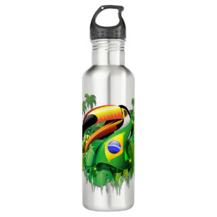 Garrafa Toco Toucan com bandeira do Brasil