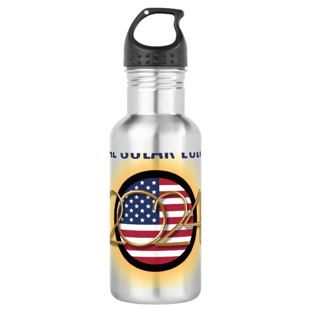 Garrafa TOTAL ECLIPSE SOLAR 2024 Personalizado EUA (Frente)
