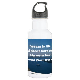 Garrafa Trabalho do duro e sucesso