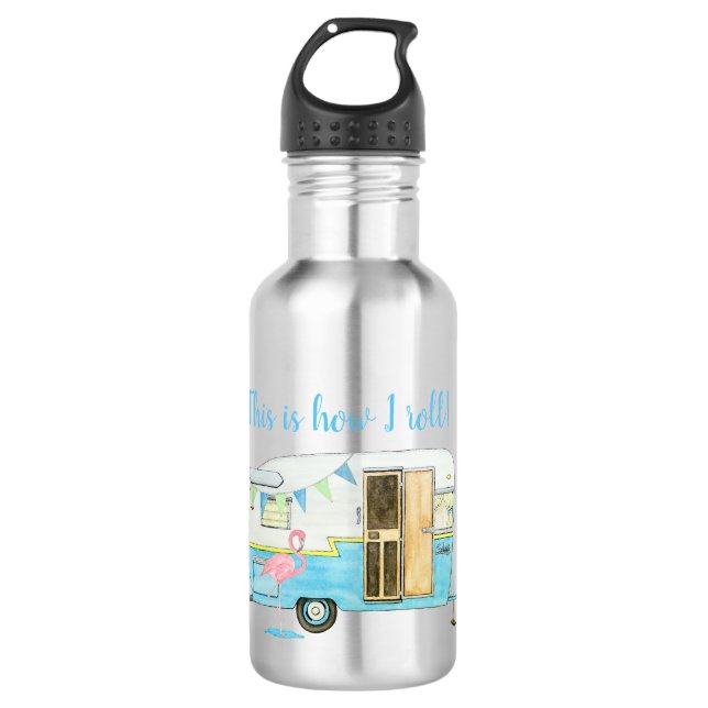 Garrafa Trailer de acampamento Vintage (Frente)