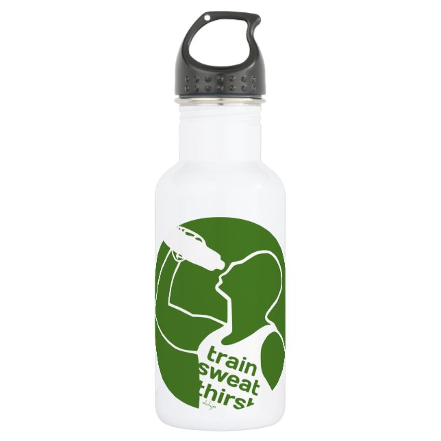 Garrafa TRAIN SWEAT THIRST green (Frente)