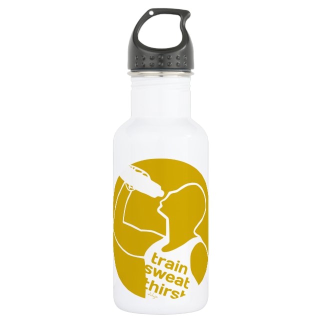 Garrafa TRAIN SWEAT THIRST yellow (Frente)