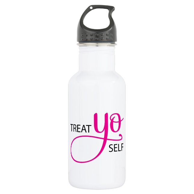 Garrafa Tratar seu próprio rosa (Frente)