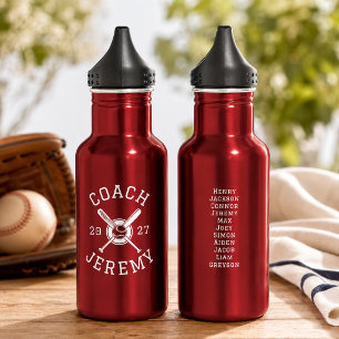 Garrafa Treinador de Beisebol Personalizado Appreciação de