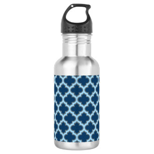 Garrafa Trellis Azul e Bebê, Latite, Quatrefoil