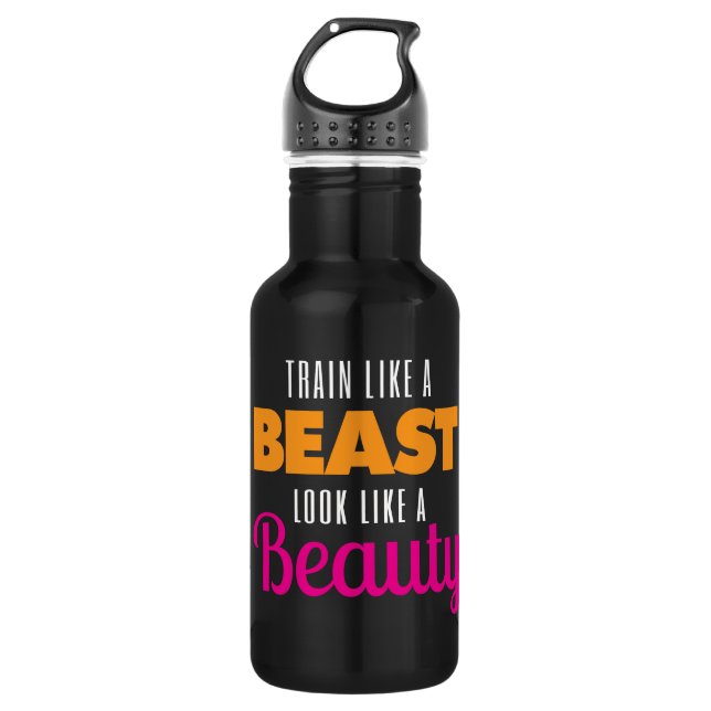 Garrafa Trem como um animal, olhar como uma beleza (Frente)