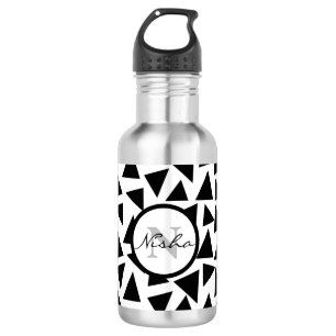 Garrafa Triângulo Preto Monograma