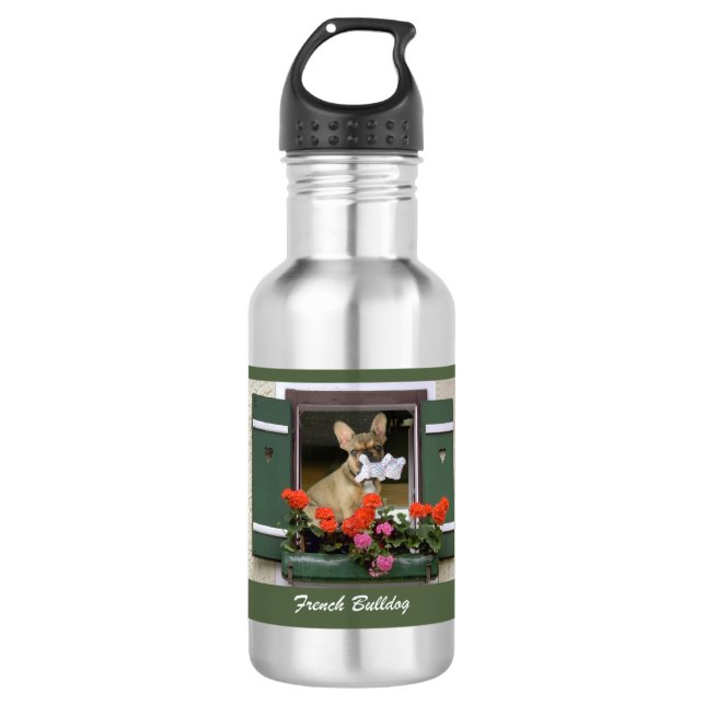 Garrafa Trinkflasche französische Bulldogge (Frente)