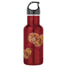 Garrafa Trinkflasche klein Edelstahl Love & Peace 