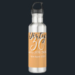 Garrafa Trinta e trinta cor de laranja, simples anúncio de<br><div class="desc">Personalizar design de modelo</div>