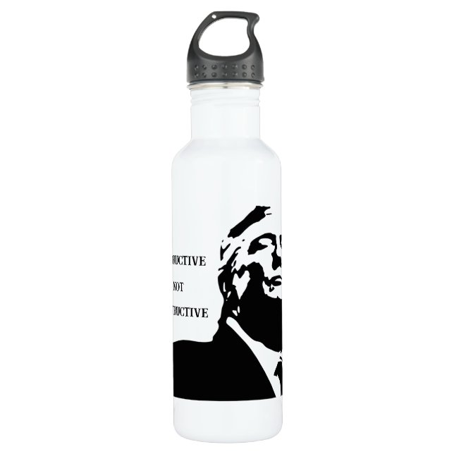 Garrafa Trump/Destructive Not Constructive Water Bottle (Frente)