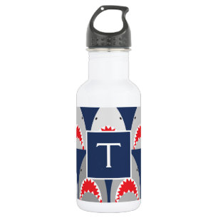 Garrafa Tubarão - Padrão de água de aço inoxidável