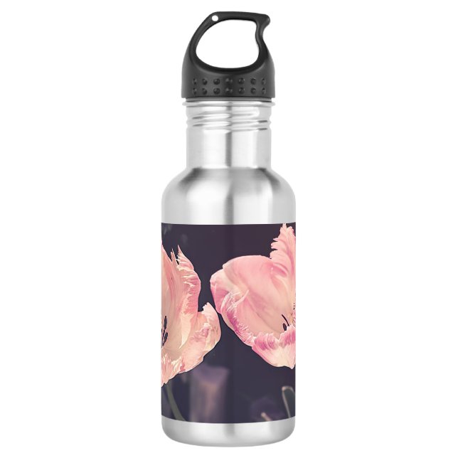 Garrafa Tulipas Lindas em Flor - Personalizado (Frente)